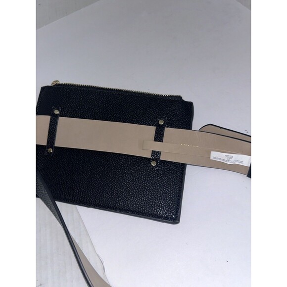 VINCE CAMUTO Black faux leather waist belt with bag Size Large - Picture 12 of 16
